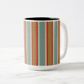 Tasse 2 Couleurs Rayé décoratif (Devant droit)