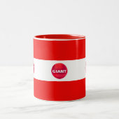 Tasse 2 Couleurs Rayé rouge et blanc (Centre)