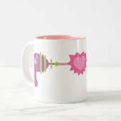 Tasse 2 Couleurs Raygun Love (Devant gauche)