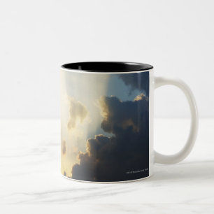 Tasse 2 Couleurs Rayons de lumière brillant par les nuages