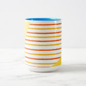 Tasse 2 Couleurs rayures abstraites art moderne (Centre)