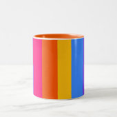 Tasse 2 Couleurs Rayures arc-en-ciel (Centre)