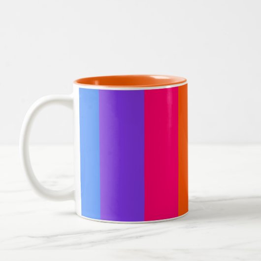 Tasse 2 Couleurs Rayures arc-en-ciel (Gauche)