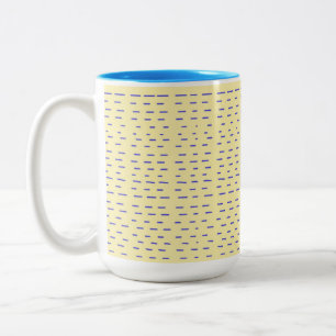 Tasse 2 Couleurs rayures art abstrait