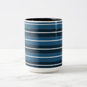 Tasse 2 Couleurs Rayures Bleu Marine (Centre)