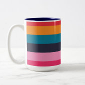 Tasse 2 Couleurs Rayures Colorées (Gauche)
