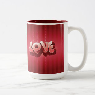 Tasse 2 Couleurs Rayures d'amour