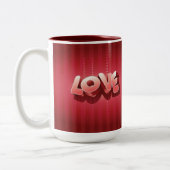 Tasse 2 Couleurs Rayures d'amour (Gauche)
