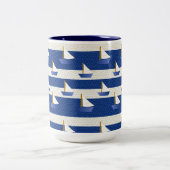 Tasse 2 Couleurs rayures de marine (Centre)