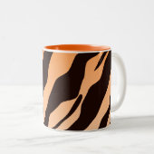 Tasse 2 Couleurs Rayures de tigre (Devant droit)
