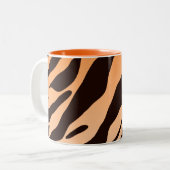 Tasse 2 Couleurs Rayures de tigre (Devant gauche)