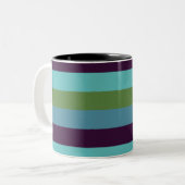 Tasse 2 Couleurs Rayures d'harmonie côtière (Devant gauche)