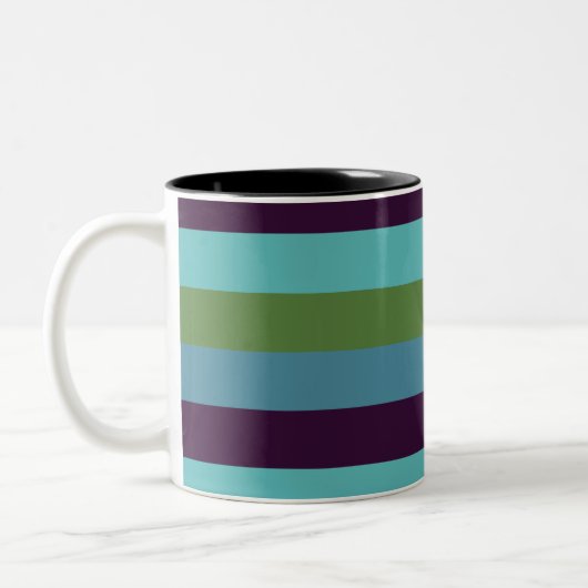 Tasse 2 Couleurs Rayures d'harmonie côtière (Gauche)