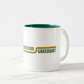 Tasse 2 Couleurs Razorback Regional Greenway Arkansas (Devant droit)