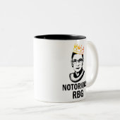 Tasse 2 Couleurs RBG (GOLD) - Ruth Bader Ginsburg (Devant droit)