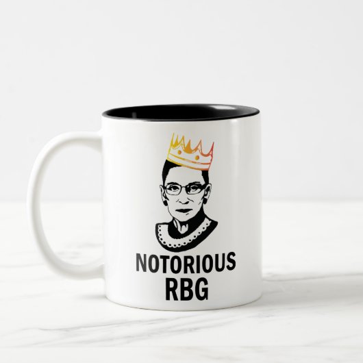 Tasse 2 Couleurs RBG (GOLD) - Ruth Bader Ginsburg (Gauche)