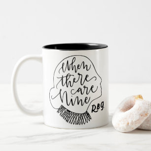 Tasse 2 Couleurs RBG, RBG Célèbre, Quand Il Y En A Neuf