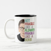 Tasse 2 Couleurs RBG Ruth Bader Ginsburg Fragile (Gauche)