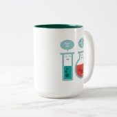 Tasse 2 Couleurs Réaction chimique (Devant droit)