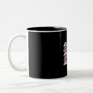Tasse 2 Couleurs Real Girls Riding Snowboards