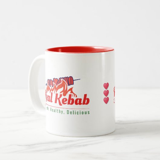 Tasse 2 Couleurs Real Kebab Café (Devant gauche)