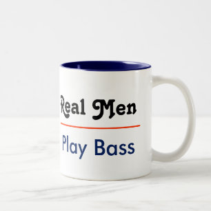 Tasse 2 Couleurs Real Men Play Bass