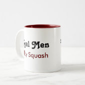Tasse 2 Couleurs Real Men Play Squash (Devant gauche)