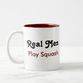 Tasse 2 Couleurs Real Men Play Squash (Gauche)