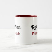 Tasse 2 Couleurs Real Men Play Squash (Centre)