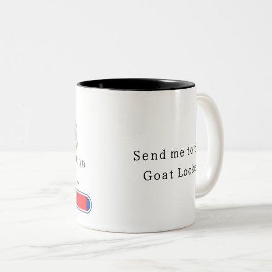 Tasse 2 Couleurs Réalisation en cours - Chèvre Locker (Devant droit)