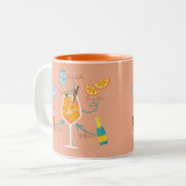 Tasse 2 Couleurs Recette de l'Aperol (Devant gauche)