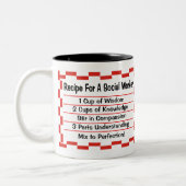 Tasse 2 Couleurs Recette pour un assistant social (Gauche)