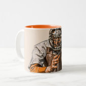 Tasse 2 Couleurs Receveur de base-ball (Devant gauche)