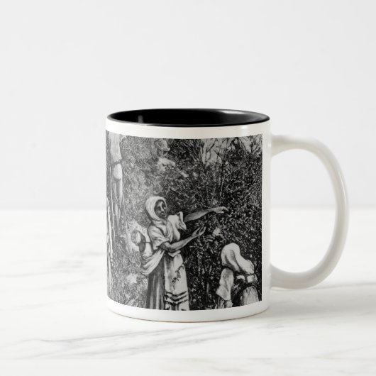 Tasse 2 Couleurs Récolte de café (Droit)
