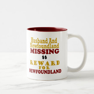 Tasse 2 Couleurs Récompense absente de Terre-Neuve et de mari pour