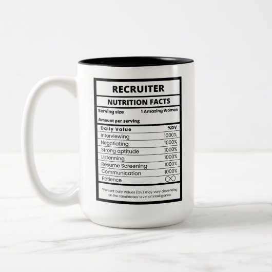 Tasse 2 Couleurs Recruteurs Et Cool Des Directeurs De Service De Rh (Gauche)
