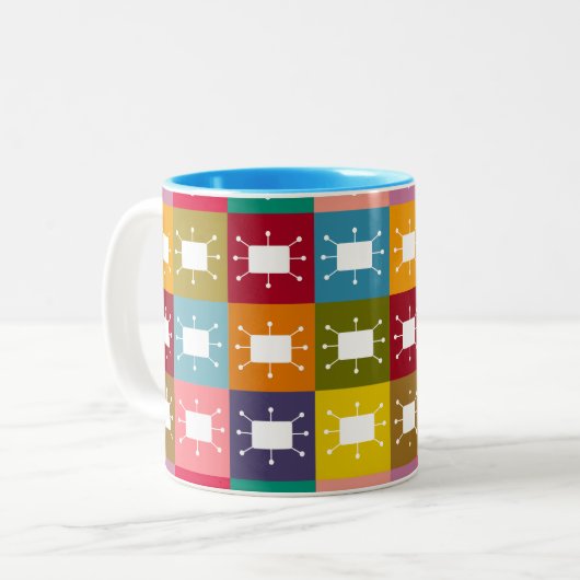 Tasse 2 Couleurs Rectangles atomiques (Devant gauche)