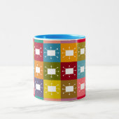 Tasse 2 Couleurs Rectangles atomiques (Centre)