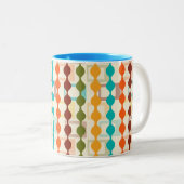 Tasse 2 Couleurs Rectangles et chaînes (Devant droit)