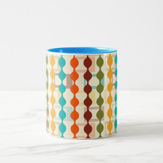 Tasse 2 Couleurs Rectangles et chaînes (Centre)