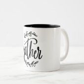 Tasse 2 Couleurs Recueillir Une Citation Chrétienne Inspirationnell (Devant droit)