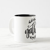 Tasse 2 Couleurs Recueillir Une Citation Chrétienne Inspirationnell (Devant gauche)