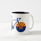 Tasse 2 Couleurs Recyclage de drapeau de l'Arizona (Devant droit)