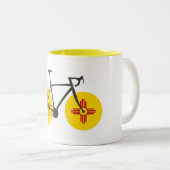 Tasse 2 Couleurs Recyclage de drapeau du Nouveau Mexique (Devant droit)