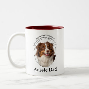 Tasse 2 Couleurs Red Australian Shepherd Papa