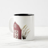 Tasse 2 Couleurs Red Barn Farm Pays (Devant gauche)