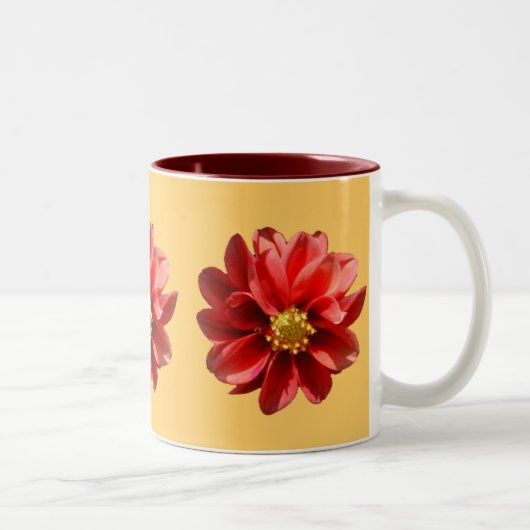 Tasse 2 Couleurs Red Dahlias (Droit)