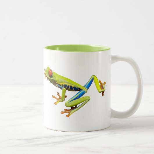 Tasse 2 Couleurs Red eyed tree frog (Droit)