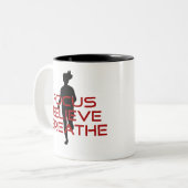 Tasse 2 Couleurs Red Focus Croire Respire (Devant gauche)