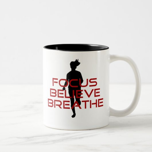 Tasse 2 Couleurs Red Focus Croire Respire (Droit)